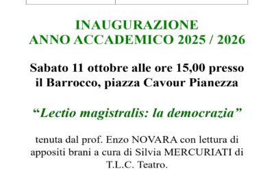 Inaugurazione anno accademico 2025-2026